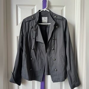 Sonoma Double-Breasted Military-Style utility jacket — Gray